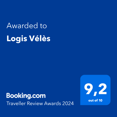Logo du Prix Traveller Review de Booking.com pour Logis Vélès, Aveyron